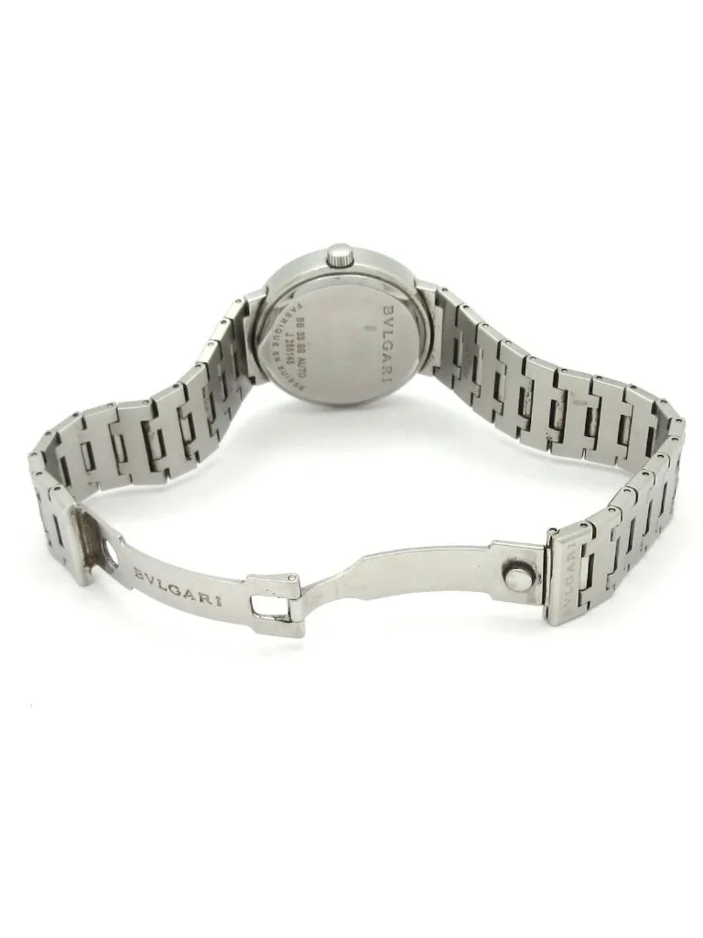 Bvlgari Watch Black Silver